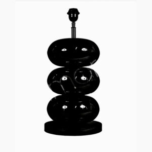 Czarna , elegancka lampa stołowa z kolekcji Balls.